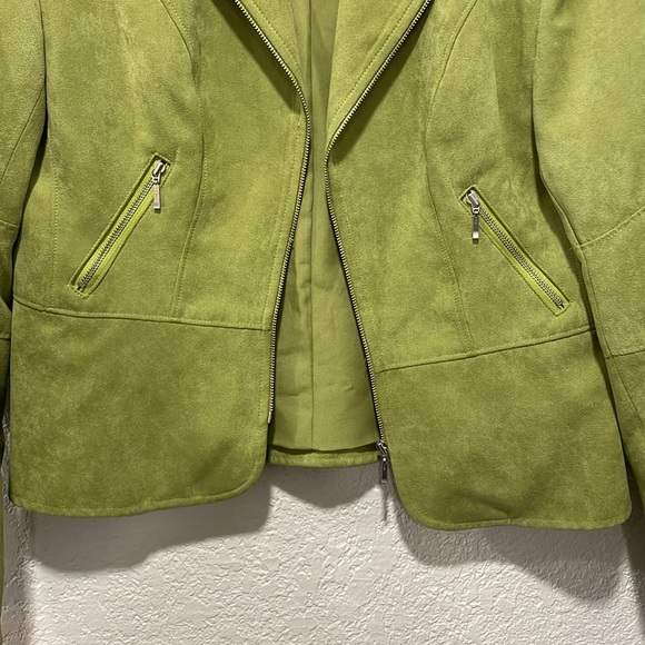 Green  Conrad C Blazer with zipper size 8 petite - Picture 2 of 8